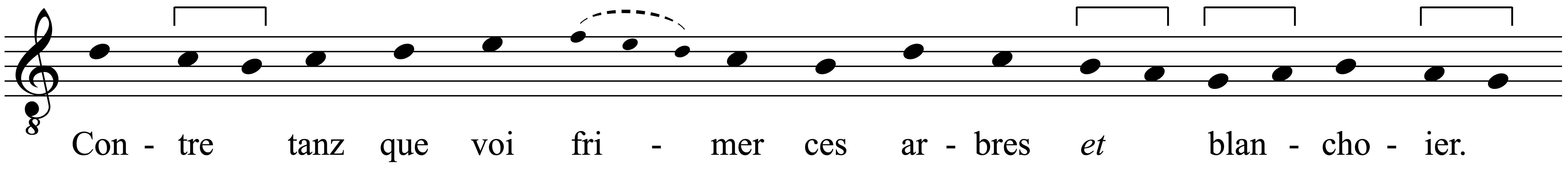 Work musical notation